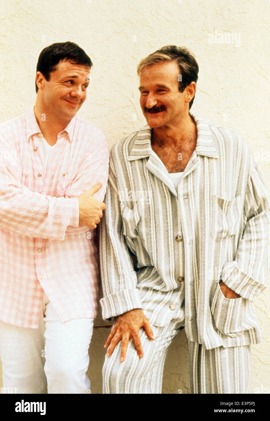 DER VOGELKÄFIG 2011 MGM/UA-Film mit Robin Williams auf der rechten Seite und Nathan Lane Stockfoto