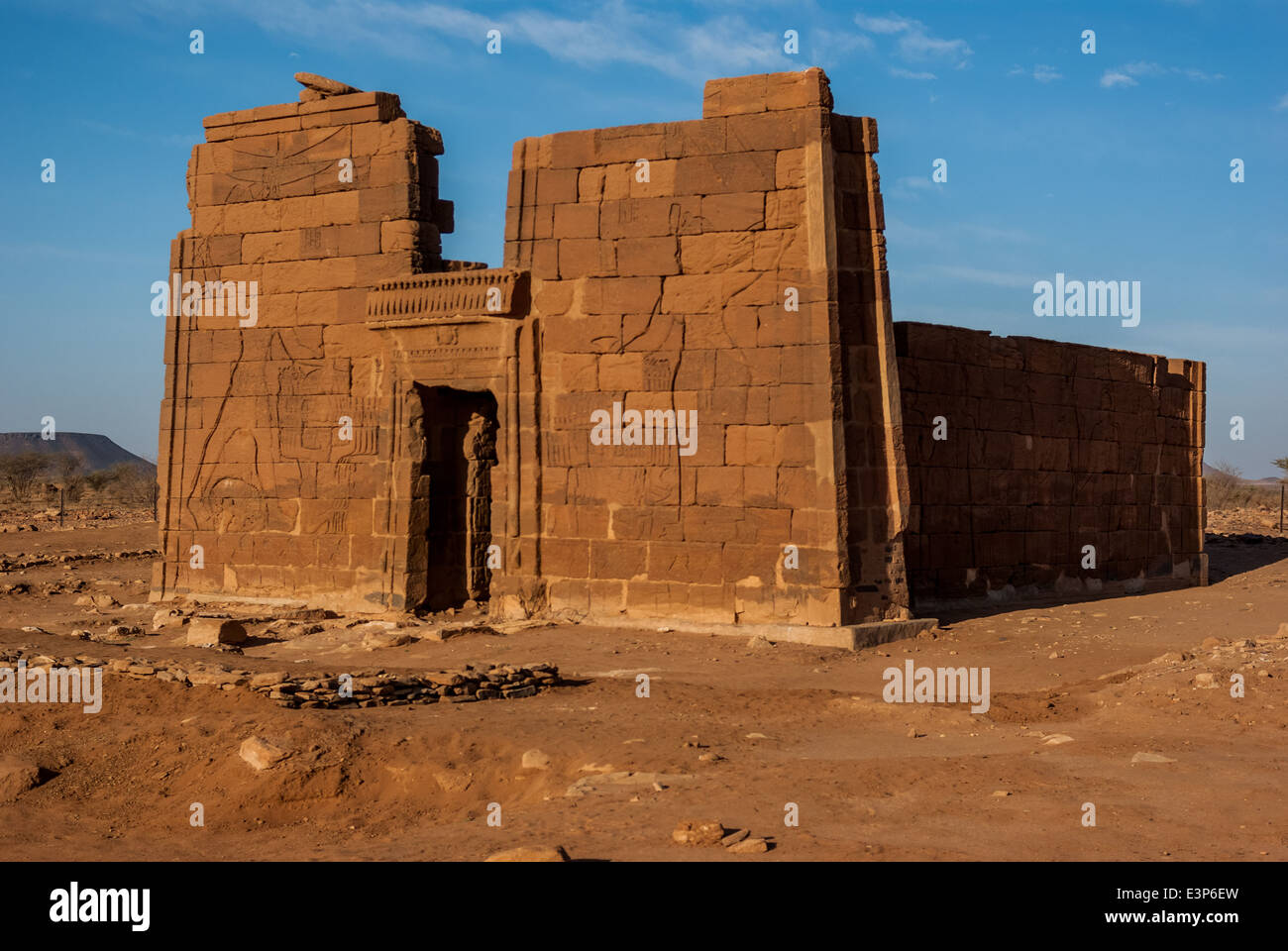 Löwentor aka Apademak Tempel, Naqa, Nord-Sudan Stockfoto