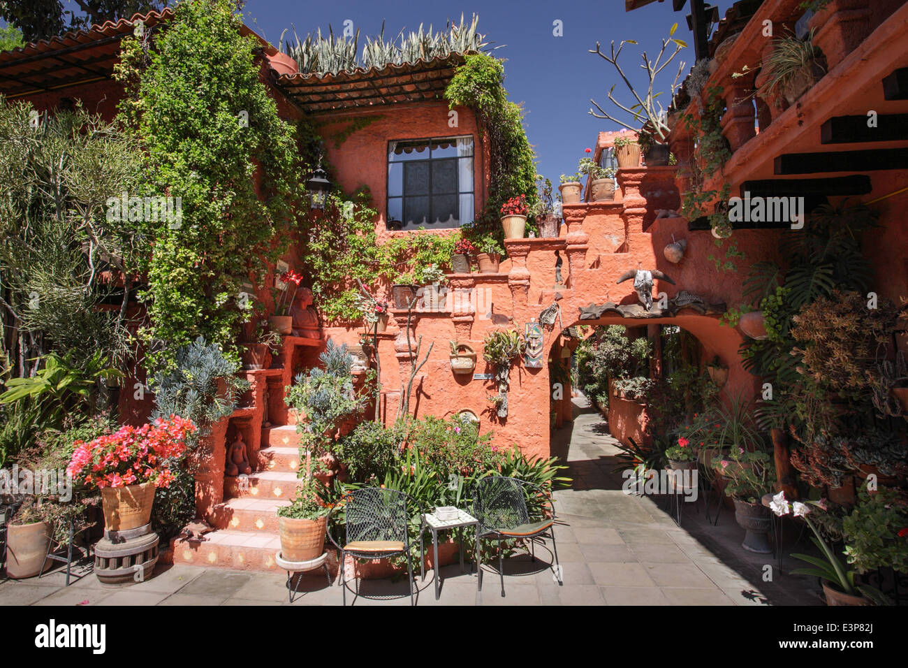 La Mansion del Bosque in San Miguel de Allende, Guanajuato, Mexiko. Stockfoto