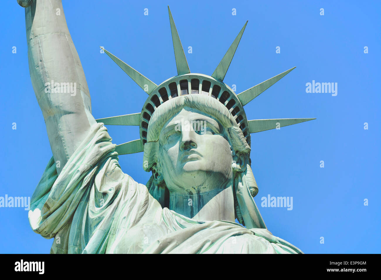 Freiheitsstatue auf Liberty Island, New York Stockfoto