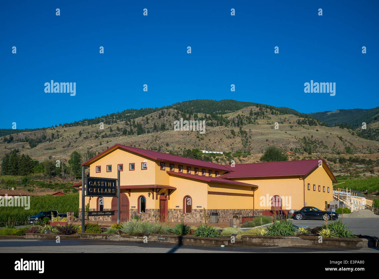 Cassini Keller Weingut, Oliver, British Columbia, Kanada Stockfoto