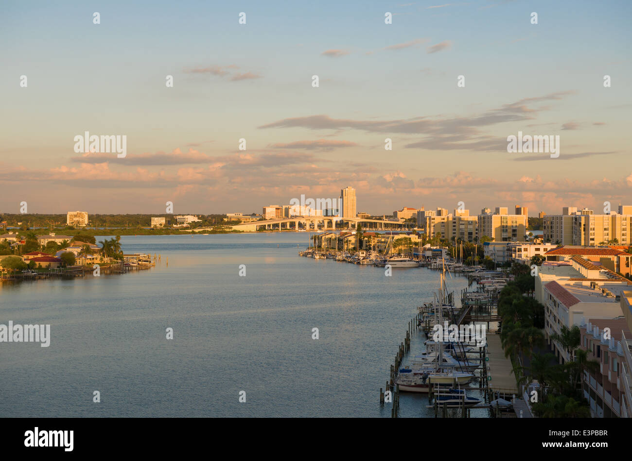 am frühen Morgen des Clearwater an der Tampa Florida USA Stockfoto