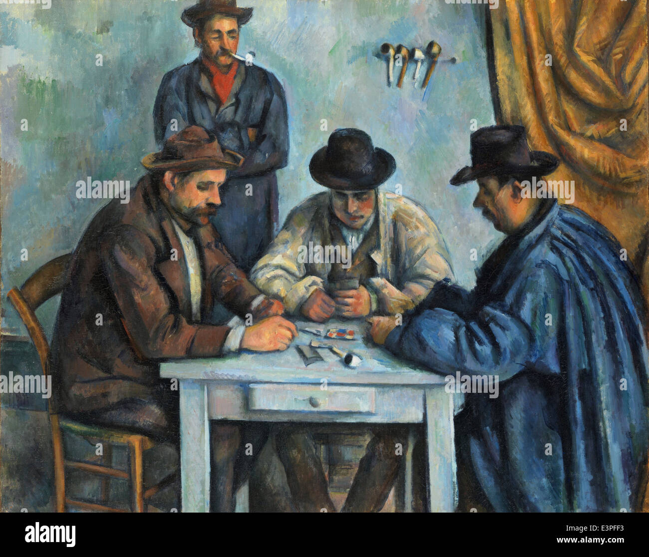 Paul Cézanne - die Kartenspieler - 1890 - MET Museum - New York Stockfoto