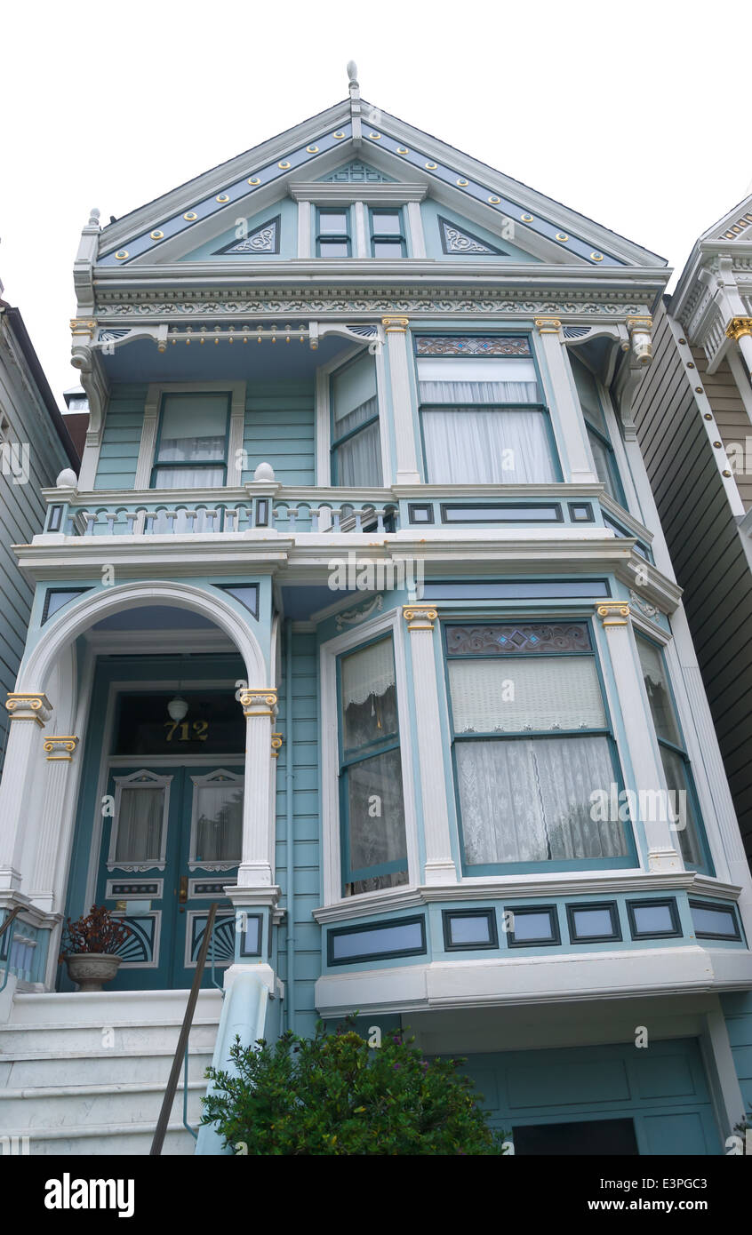 Historischen viktorianischen Haus in San Francisco Kalifornien, USA Stockfoto