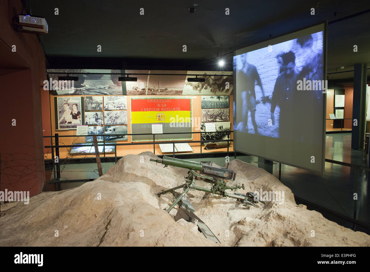 Ausstellung im Museum der Geschichte von Katalonien in Barcelona, Spanien. Stockfoto