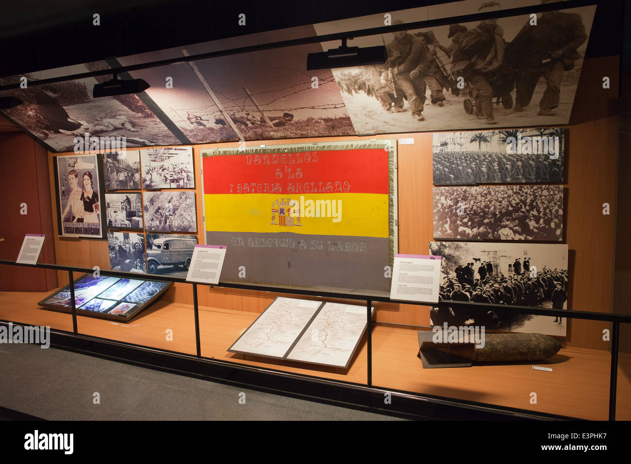 Ausstellung im Museum der Geschichte von Katalonien in Barcelona, Spanien. Stockfoto