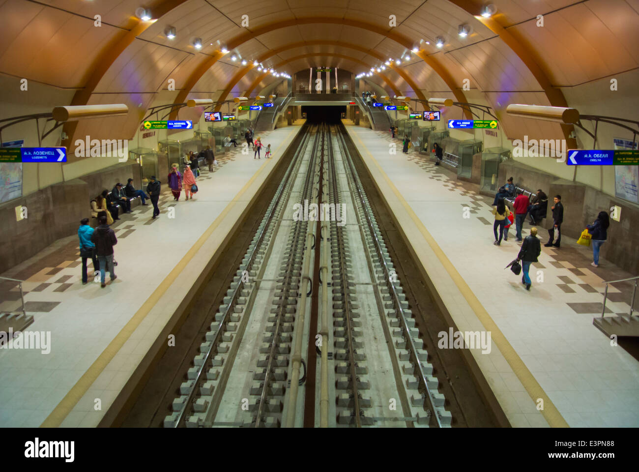 Neue u-Bahn-Linie 2 Station Serdika 2 zentralen Sofia, Bulgarien, Europa Stockfoto