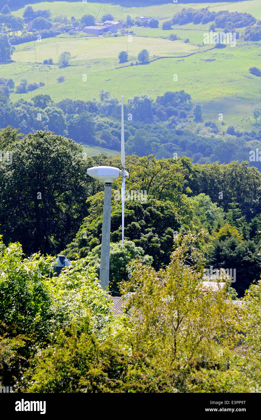 Wind-Generator in das Tal, in der Nähe von Broadway, Worcestershire, England, Vereinigtes Königreich, West-Europa. Stockfoto