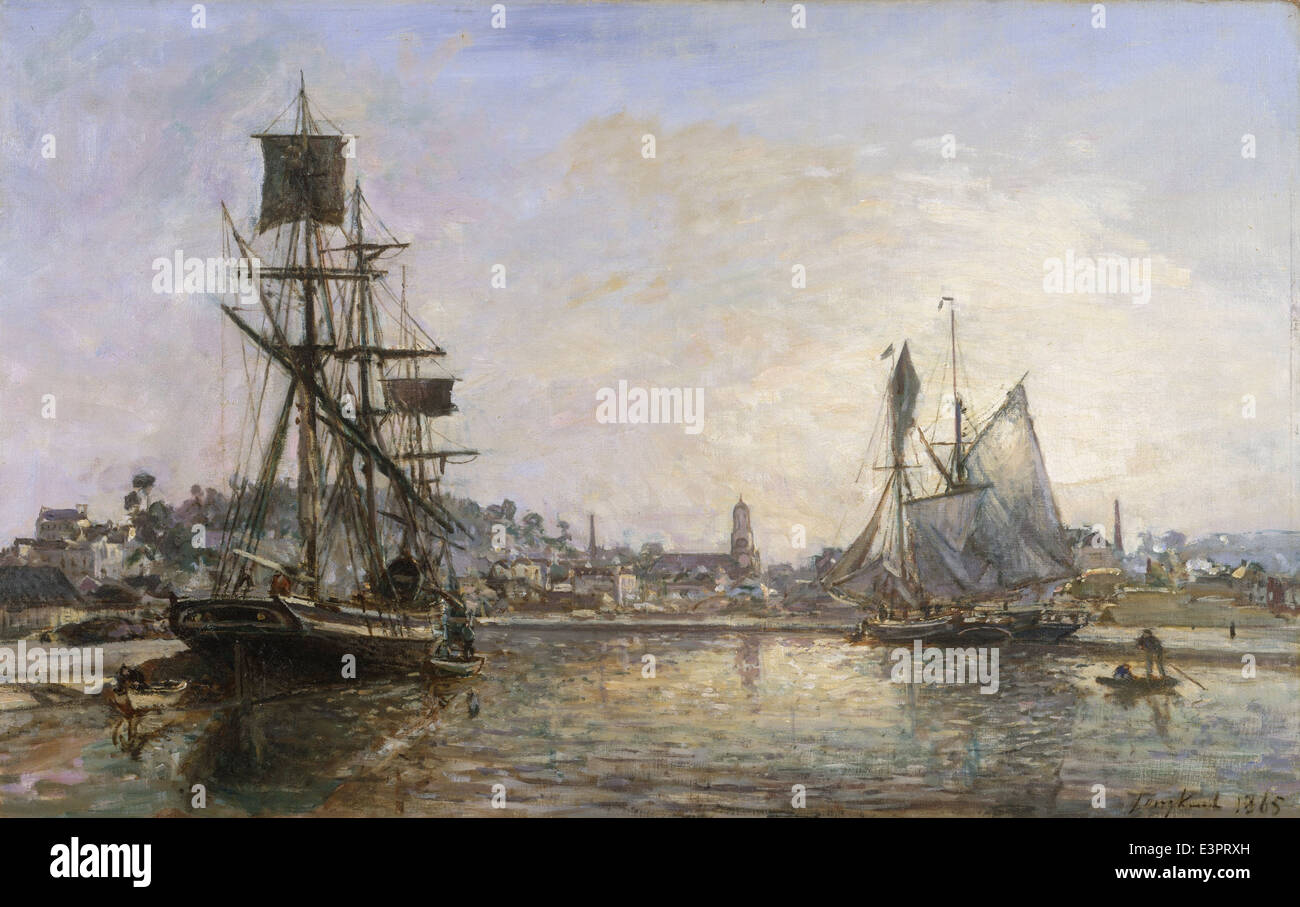 Johan Barthold Jongkind - Honfleur - 1865 - MET Museum - New York Stockfoto