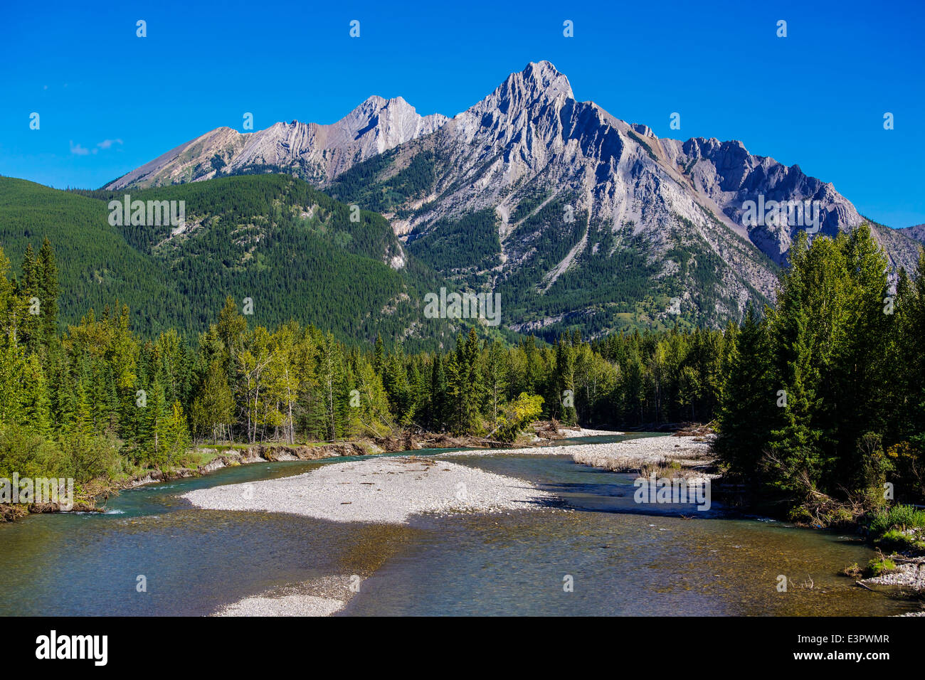 Die wunderschöne Landschaft der Kananaskis Country in Alberta, Kanada. Stockfoto