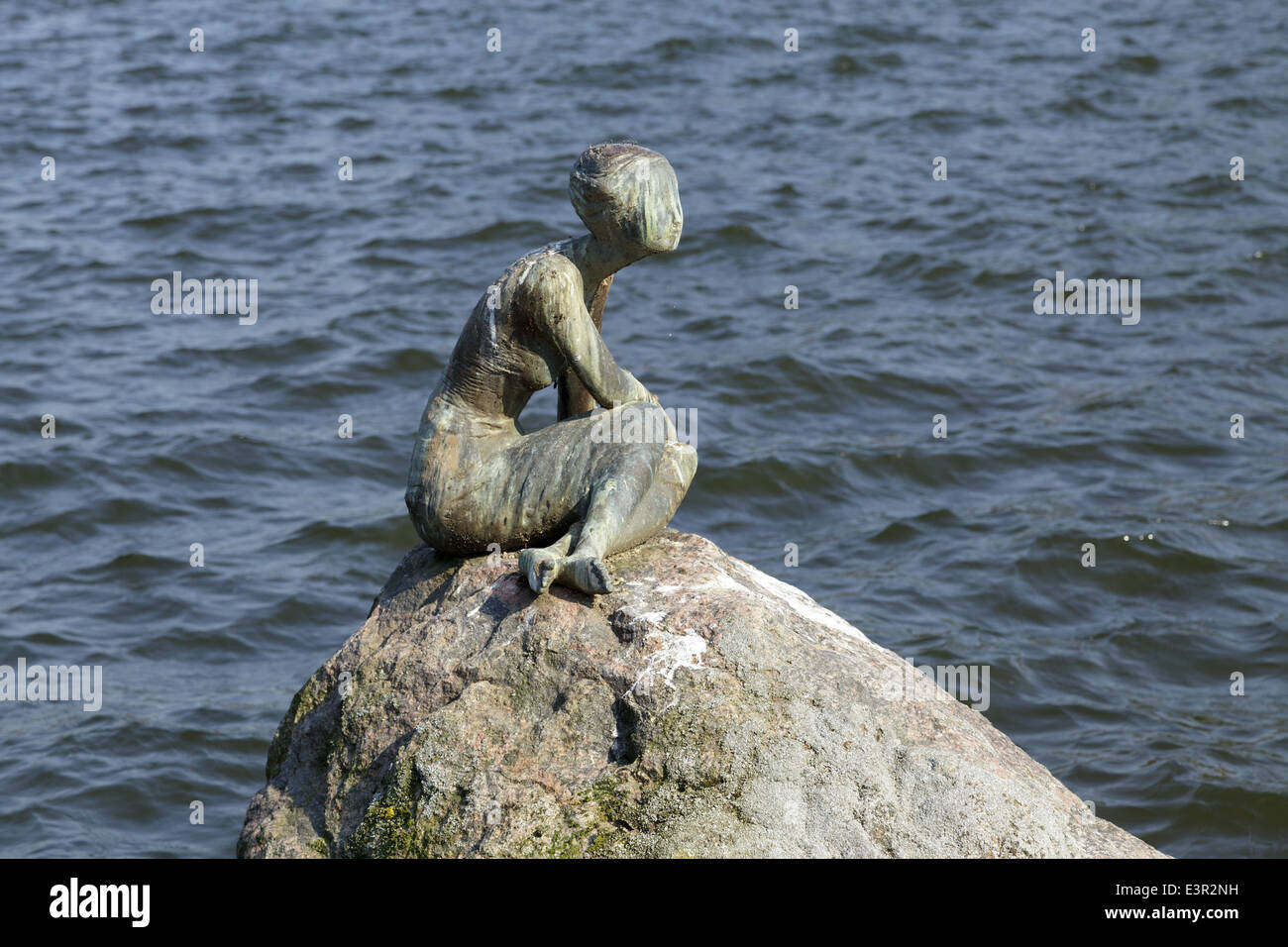 Statue von einer Meerjungfrau, großer See, Eutin, Schleswig-Holstein, Deutschland Stockfoto