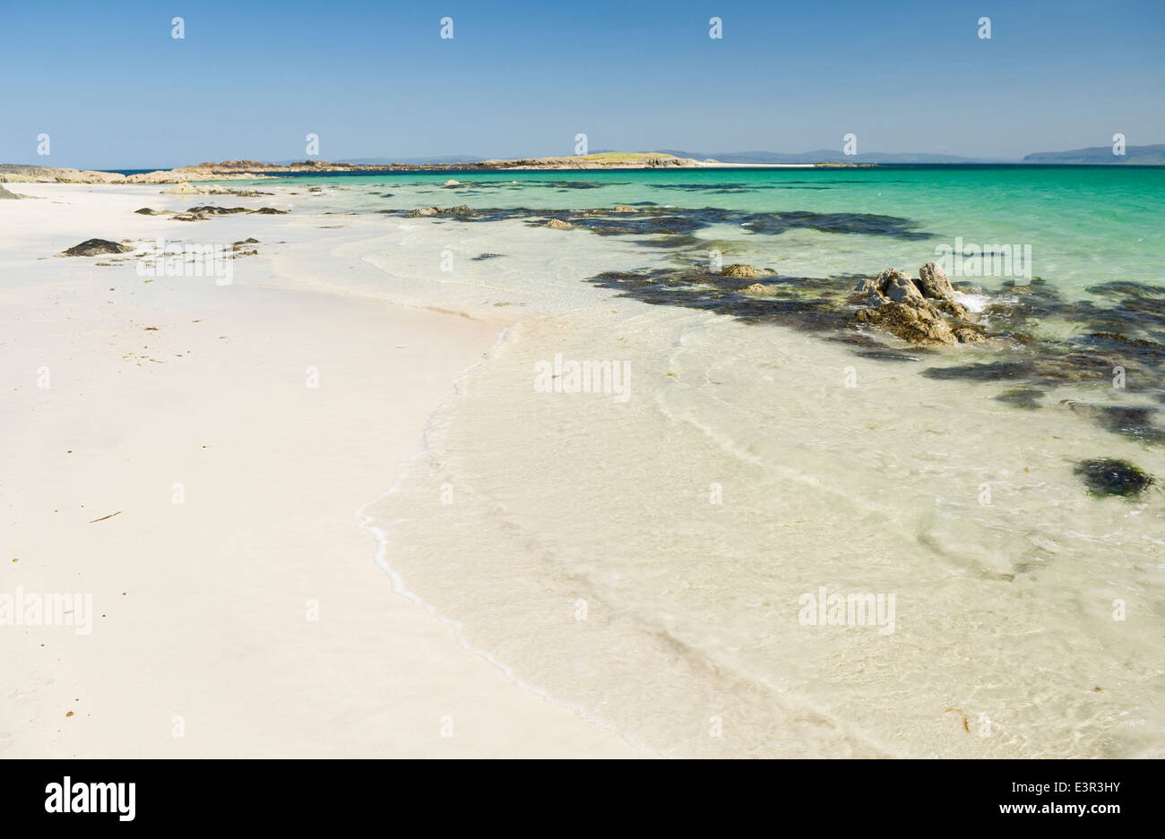 Strand auf der Insel Iona, Argyll, Schottland. Stockfoto