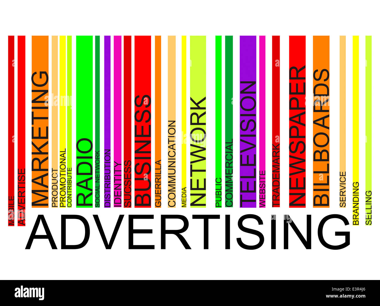 Werbung-Barcode, Vektor Stockfoto