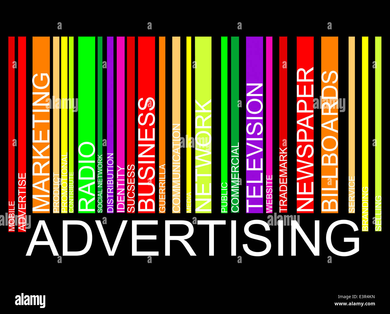 Werbung-Barcode, Vektor Stockfoto