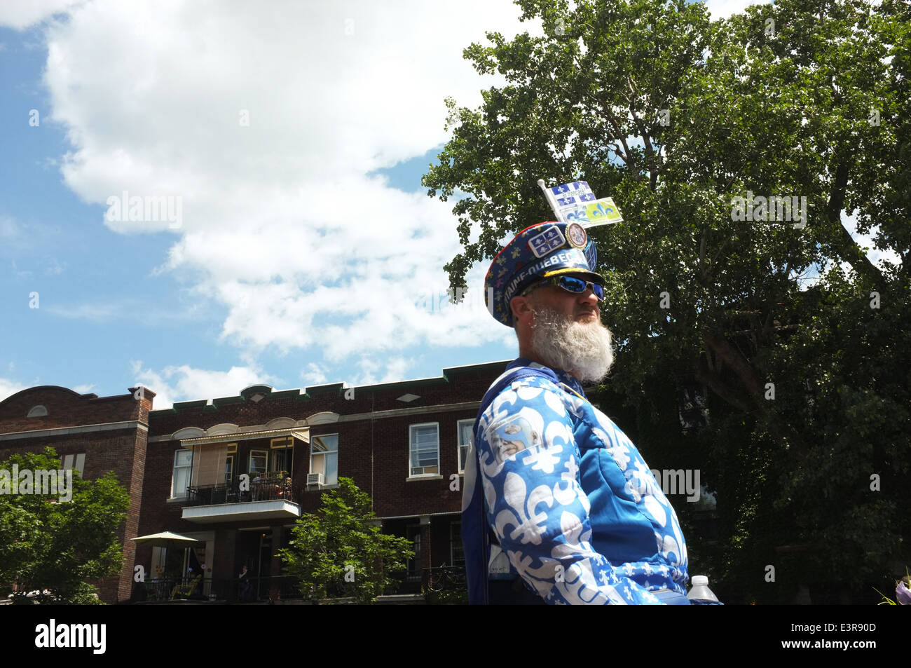 Saint-Jean-Baptiste Tag in Montreal, que. Stockfoto