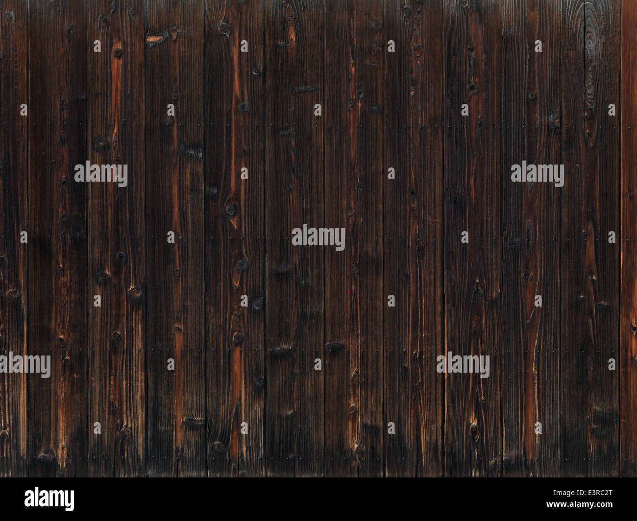 Alte dunkle Holz Holzwand Textur Hintergrund Stockfoto