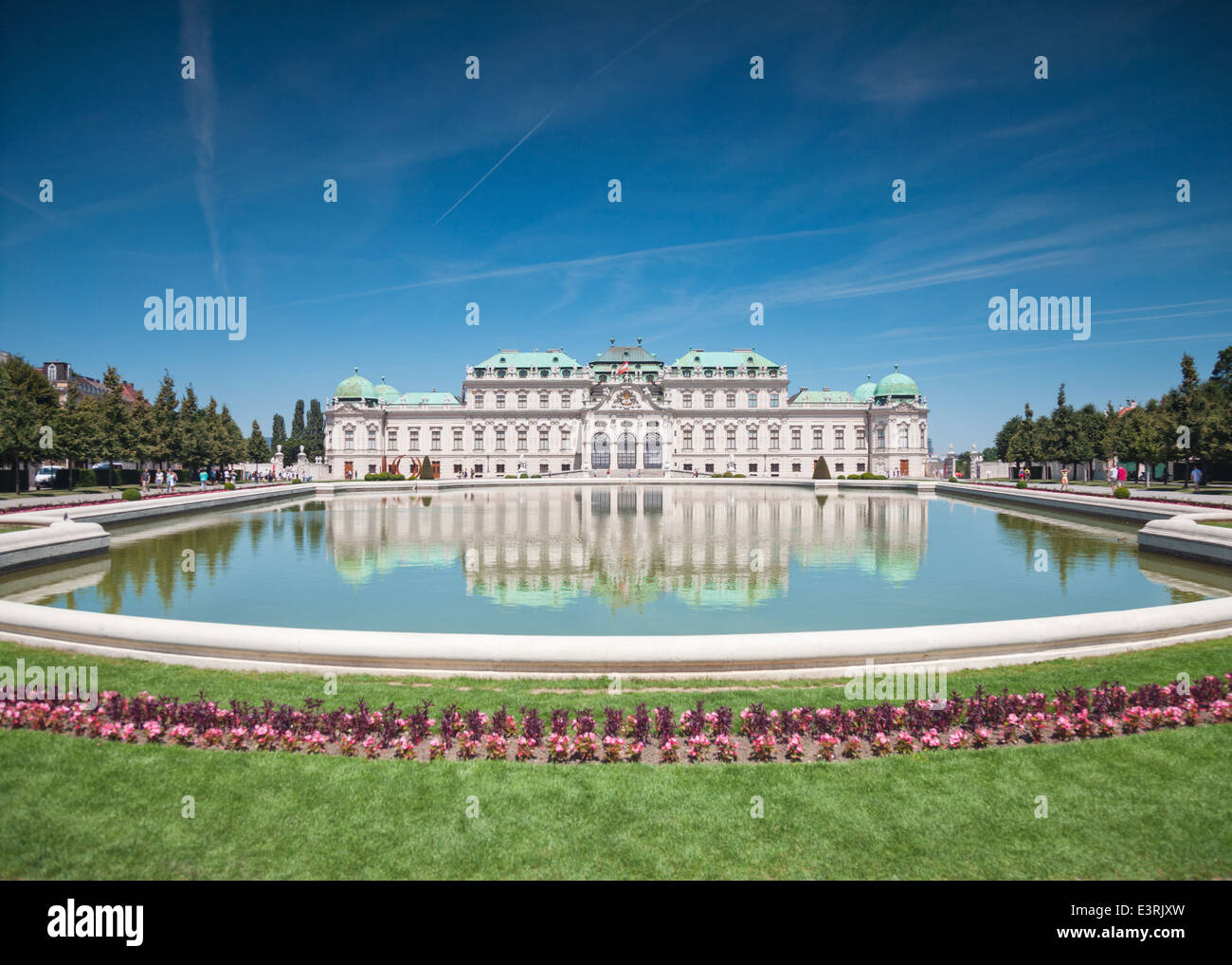 Das Schloss Belvedere in Wien, Österreich Stockfoto