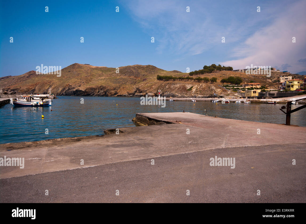 Panormo Hafen Panormos Kreta Stockfoto