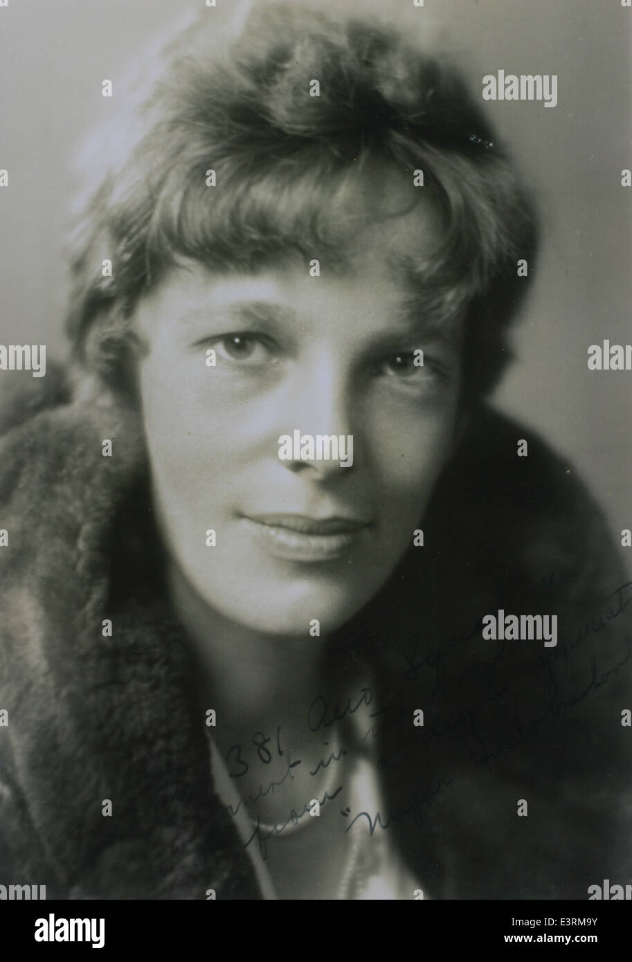 Amelia Earhart Stockfoto