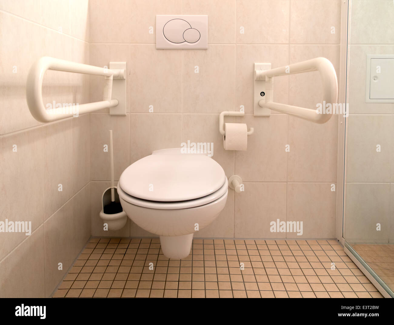 WC für Behinderte Stockfoto