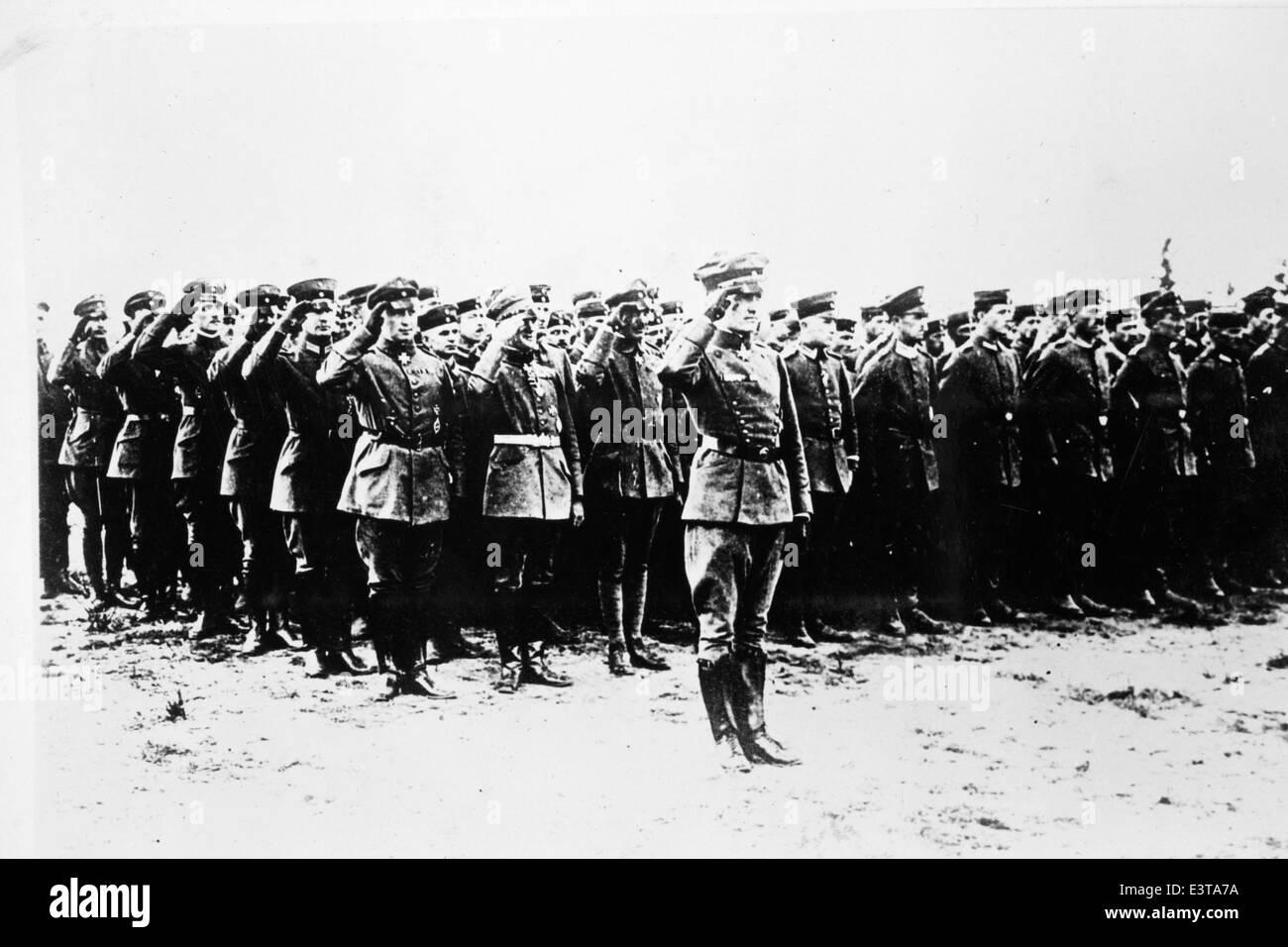 Kaiser Besuch im August 1917 Stockfoto