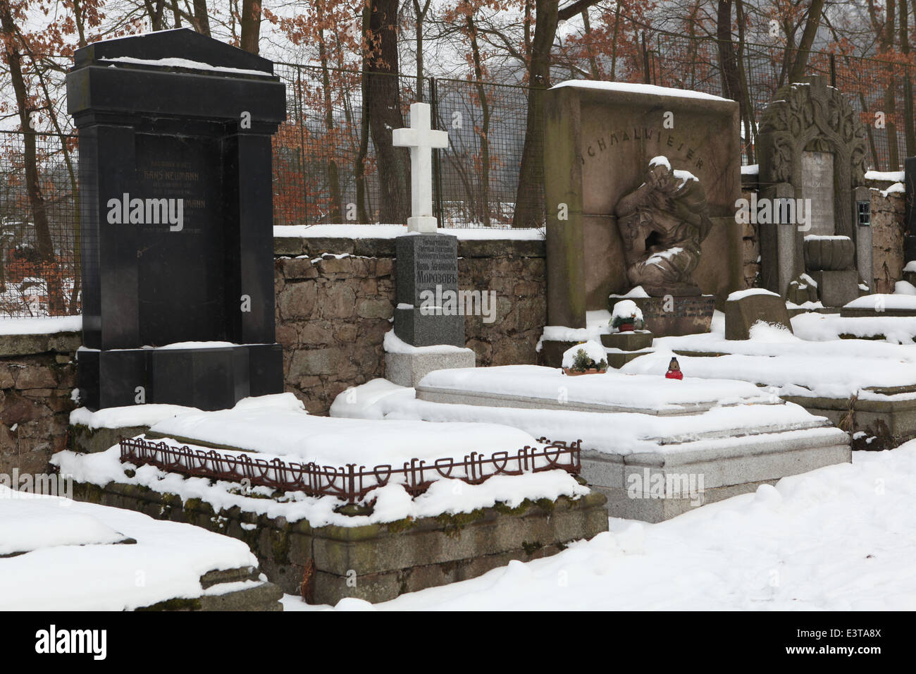 Grab des berühmten russischen Kunstsammler Ivan Morozov (1871-1921) in Karlsbad, Tschechien. Stockfoto