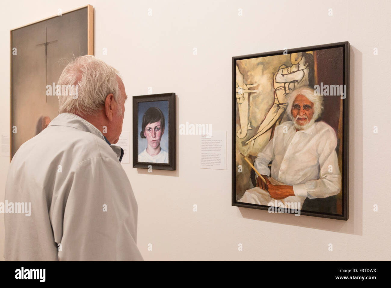 Presse-Preview des BP Portrait Award 2014 in der National Portrait Gallery Stockfoto