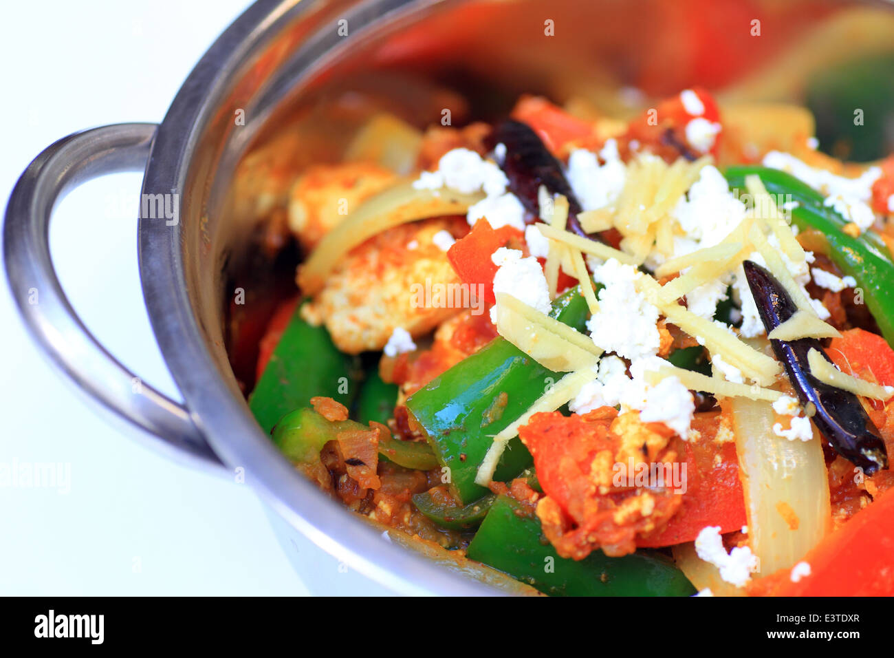 Gemüse-Curry in Indien Stockfoto