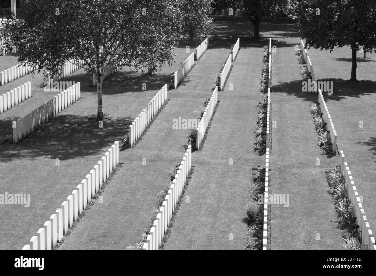 Neue British Cemetery Weltkrieg 1 Flanderns Feldern Stockfoto