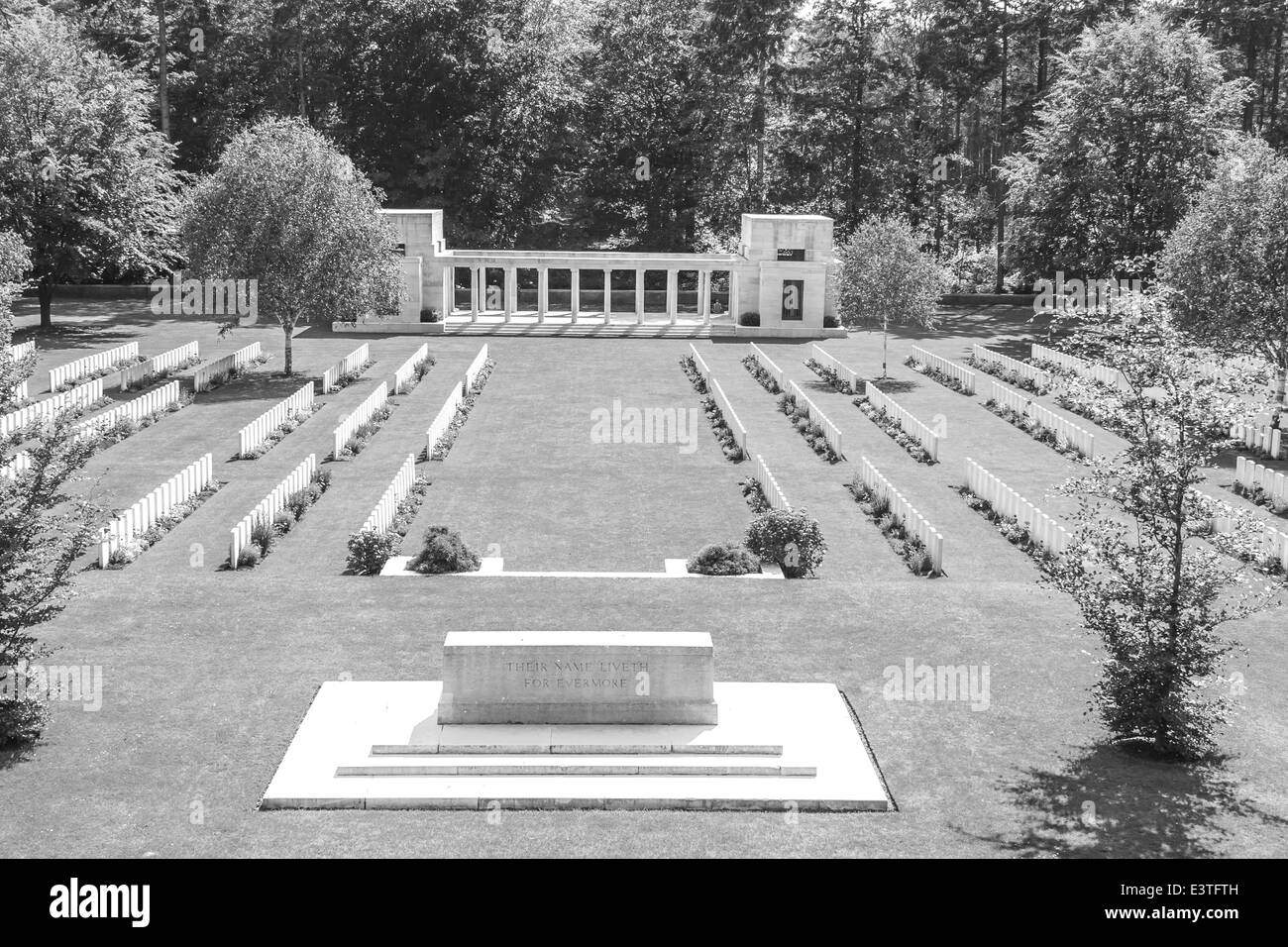 Neue British Cemetery Weltkrieg 1 Flanderns Feldern Stockfoto