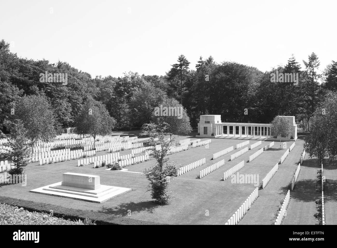 Neue British Cemetery Weltkrieg 1 Flanderns Feldern Stockfoto