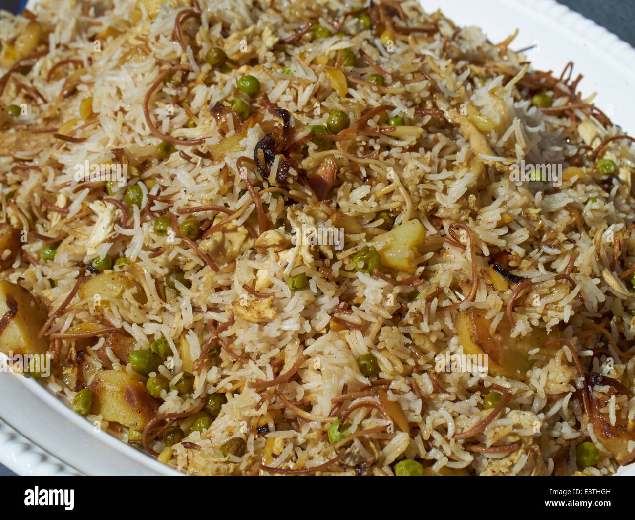 Irakische Reis-Pilaw Stockfoto