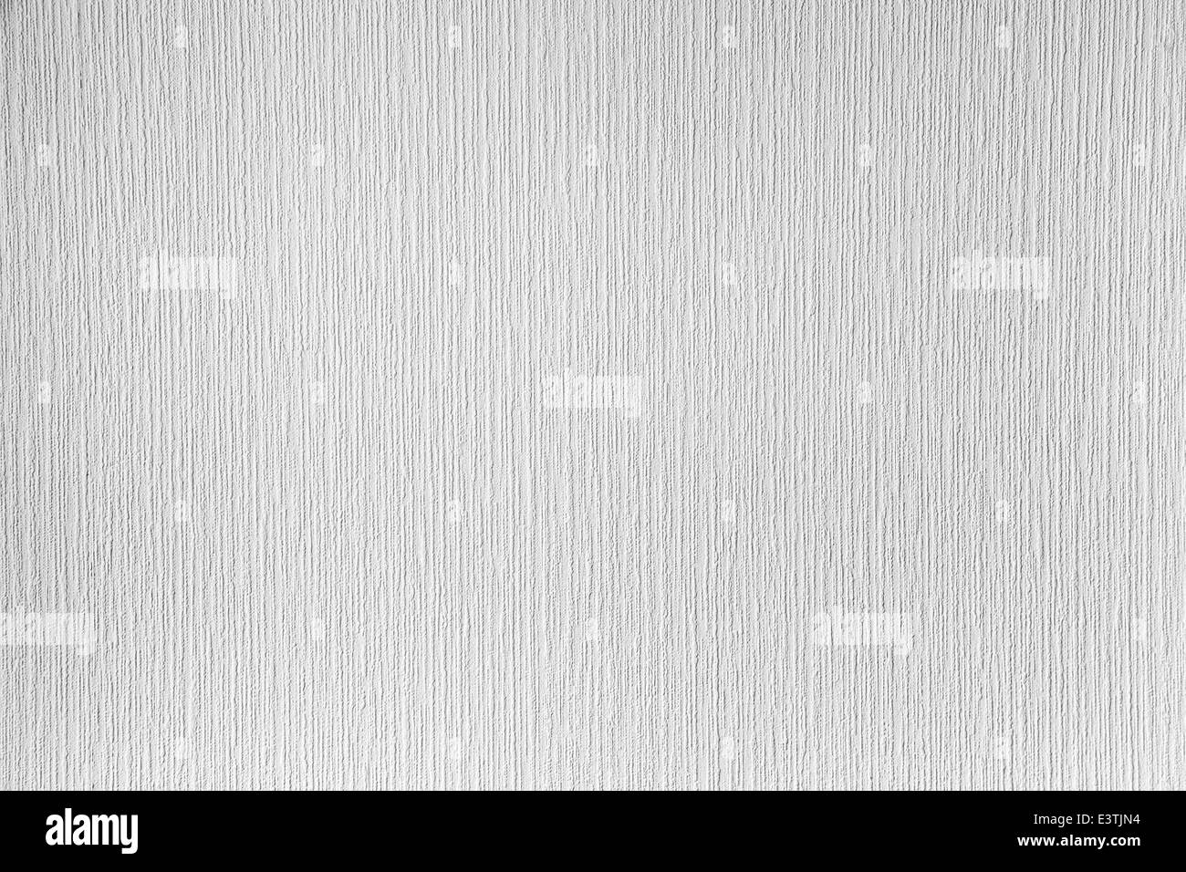 Weiße überstreichbaren Tapeten an der Wand. Sauberer Hintergrund Fototexturen Stockfoto