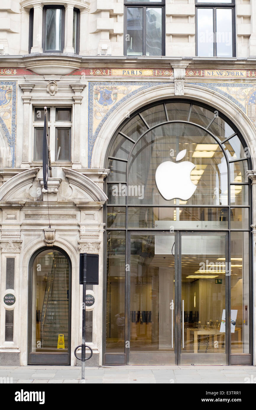 Der Apple Store Regent Street in London Stockfoto