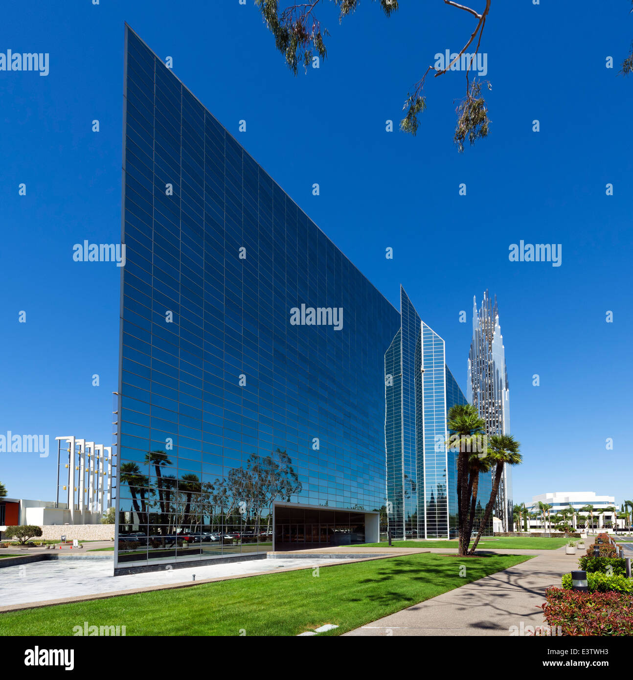 Philip Johnson entworfen Crystal Cathedral in Garden Grove, Orange County, Kalifornien, USA Stockfoto
