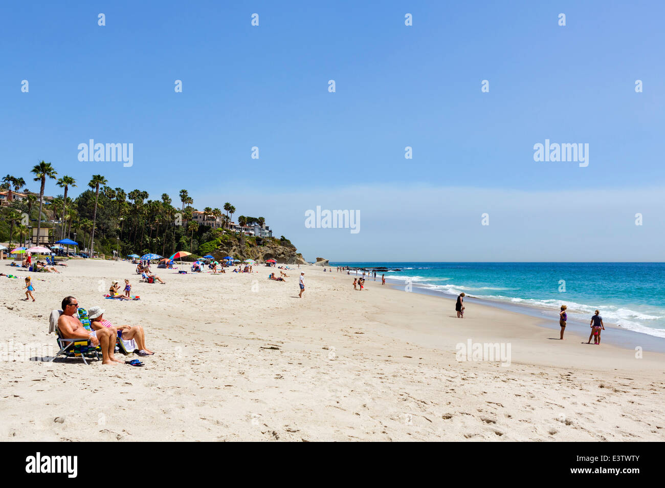 Der Strand von Aliso Beach State Park, Laguna Beach, Orange County, Kalifornien, USA Stockfoto