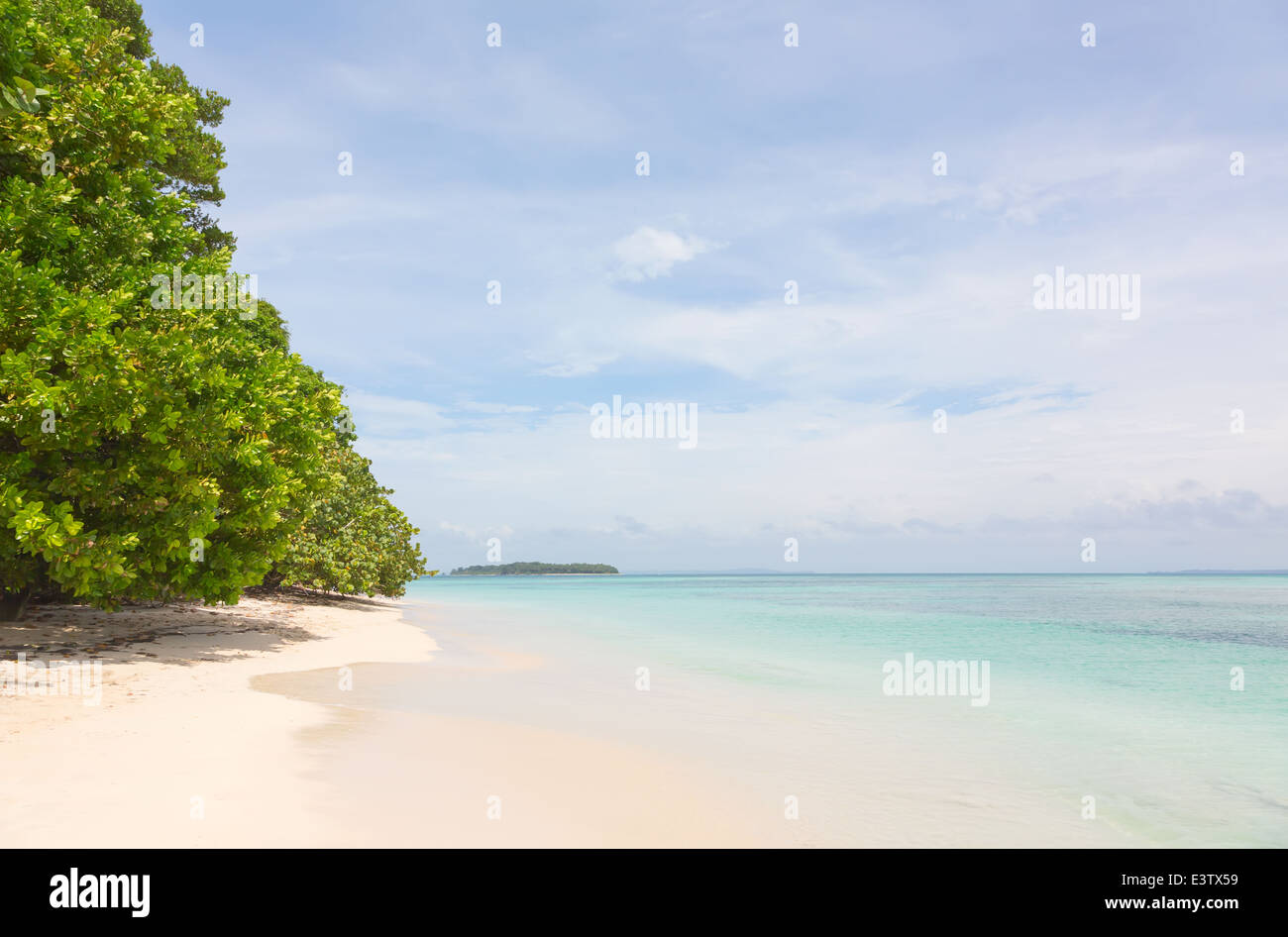 Einsamen Zapatilla Inseln auf dem Archipel Bocas del Toro, Panama Stockfoto