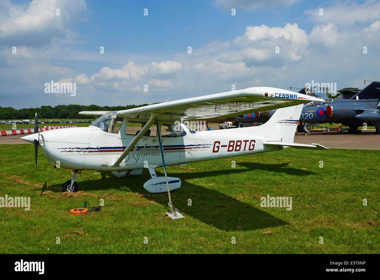 Cessna Skyhawk Flugplatz Bruntingthorpe Leicestershire UK Stockfoto