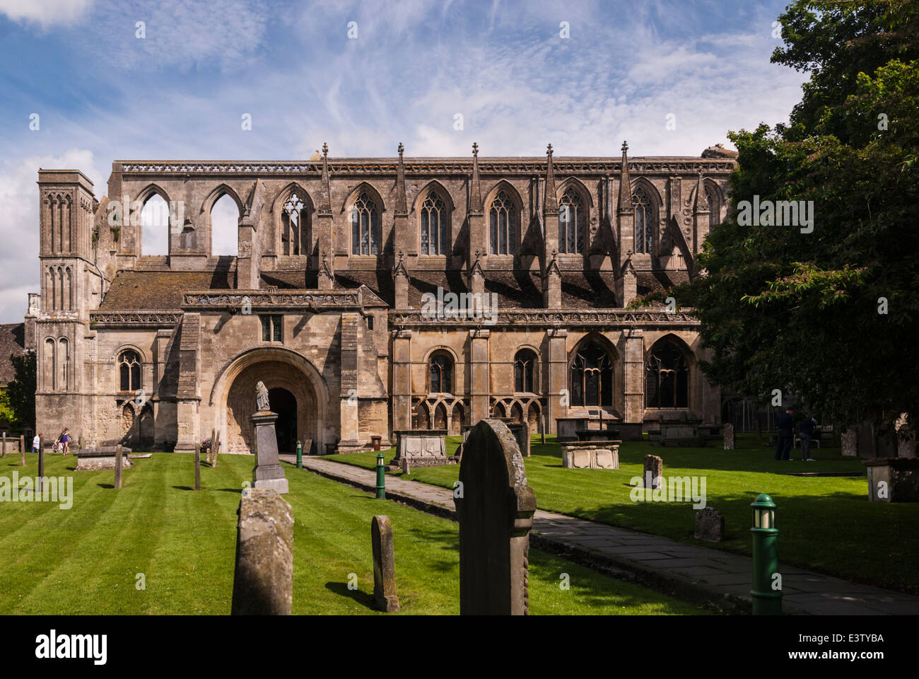 Malmesbury Abtei in Wiltshire Stockfoto