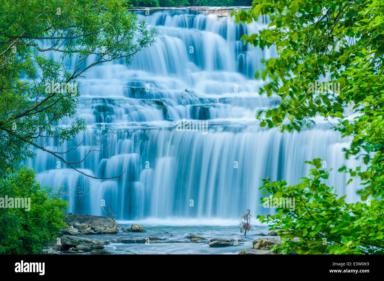 Wasserfälle im Glen Park, Williamsville New York. Stockfoto