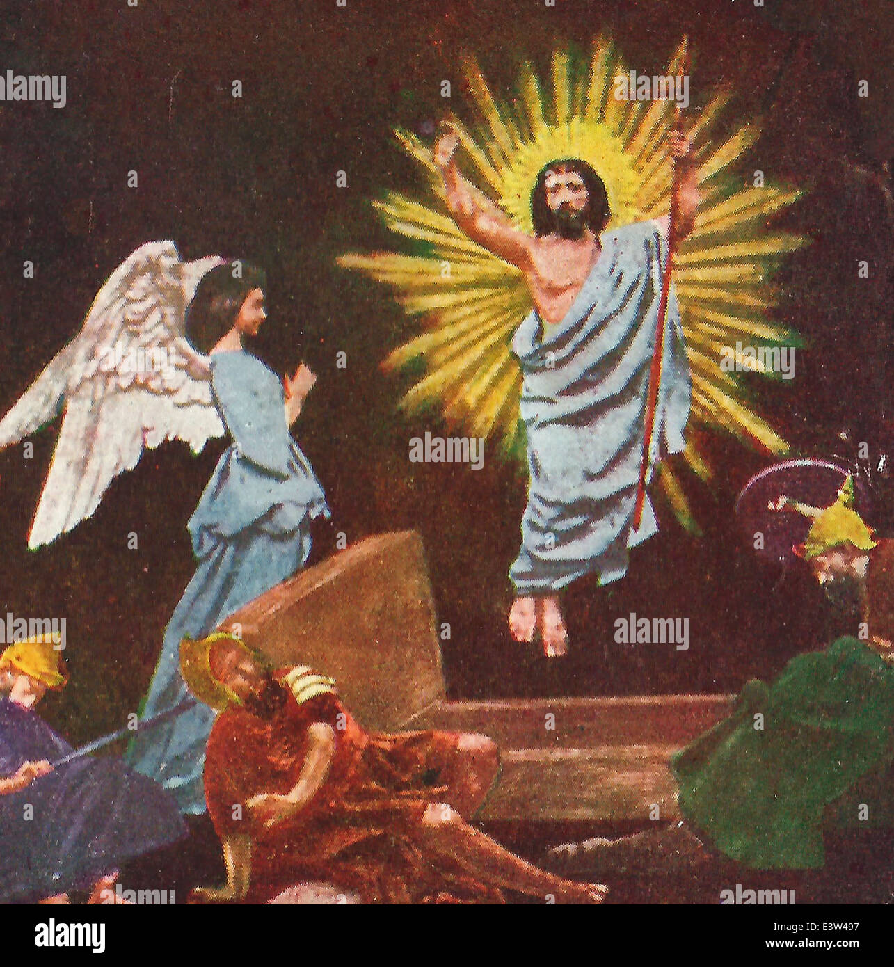 Die Auferstehung - steigt Jesus Christus von den Toten Stockfoto