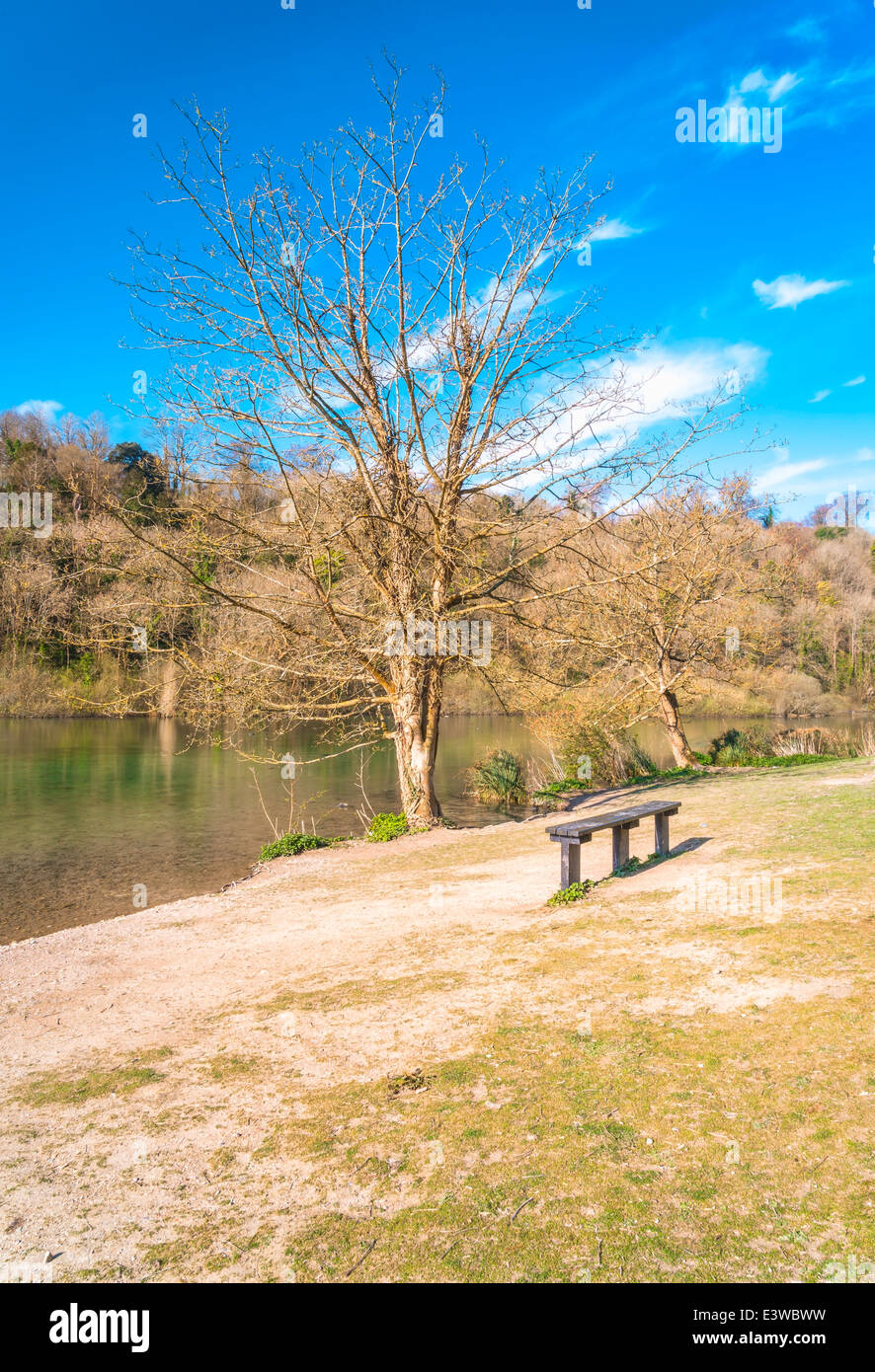 Swanbourne See in Arundel, West Sussex Stockfoto