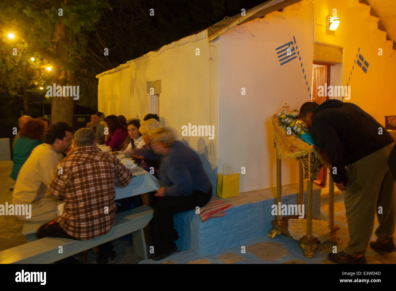 Griechenland, Symi, Kirchenfest Agios Dimitrios Stockfoto