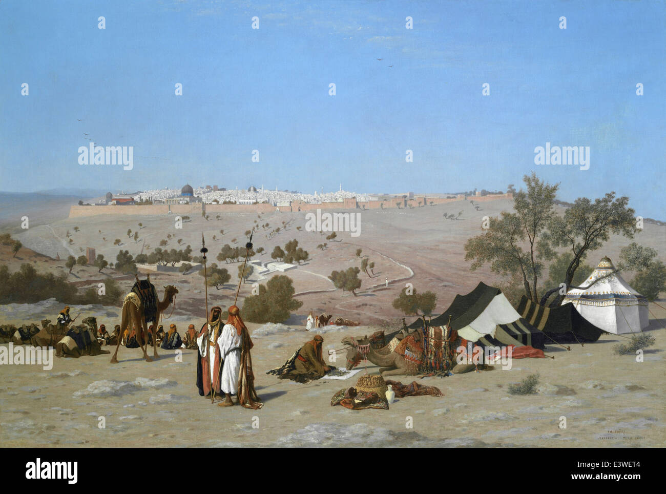 Charles Théodore Frère - Jerusalem aus der Umgebung - 1881 - MET Museum - New York Stockfoto
