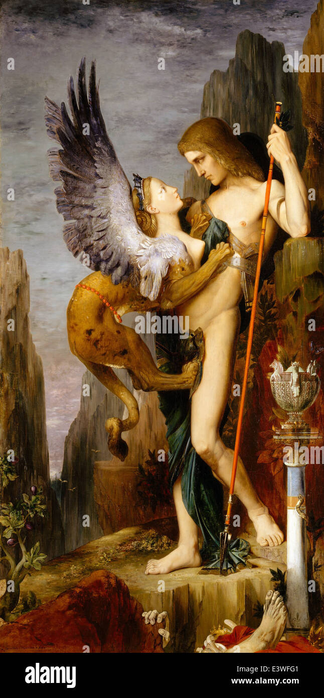 Gustave Moreau Ödipus und die Sphinx 1864 MET Museum New York