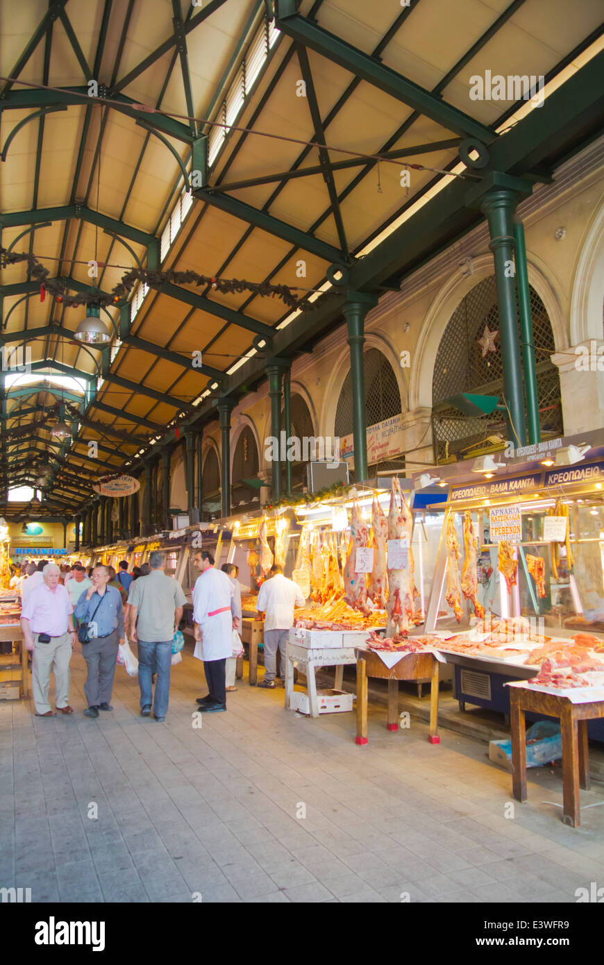 Kentriki Agora Zentralmarkt Hal, zentral-Athen, Griechenland, Europa Stockfoto