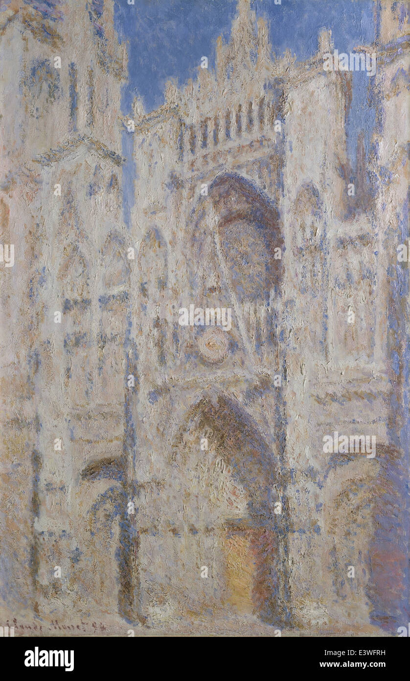 Claude Monet - Kathedrale von Rouen: Das Portal (Sonnenlicht) - 1894 - MET Museum - New York Stockfoto