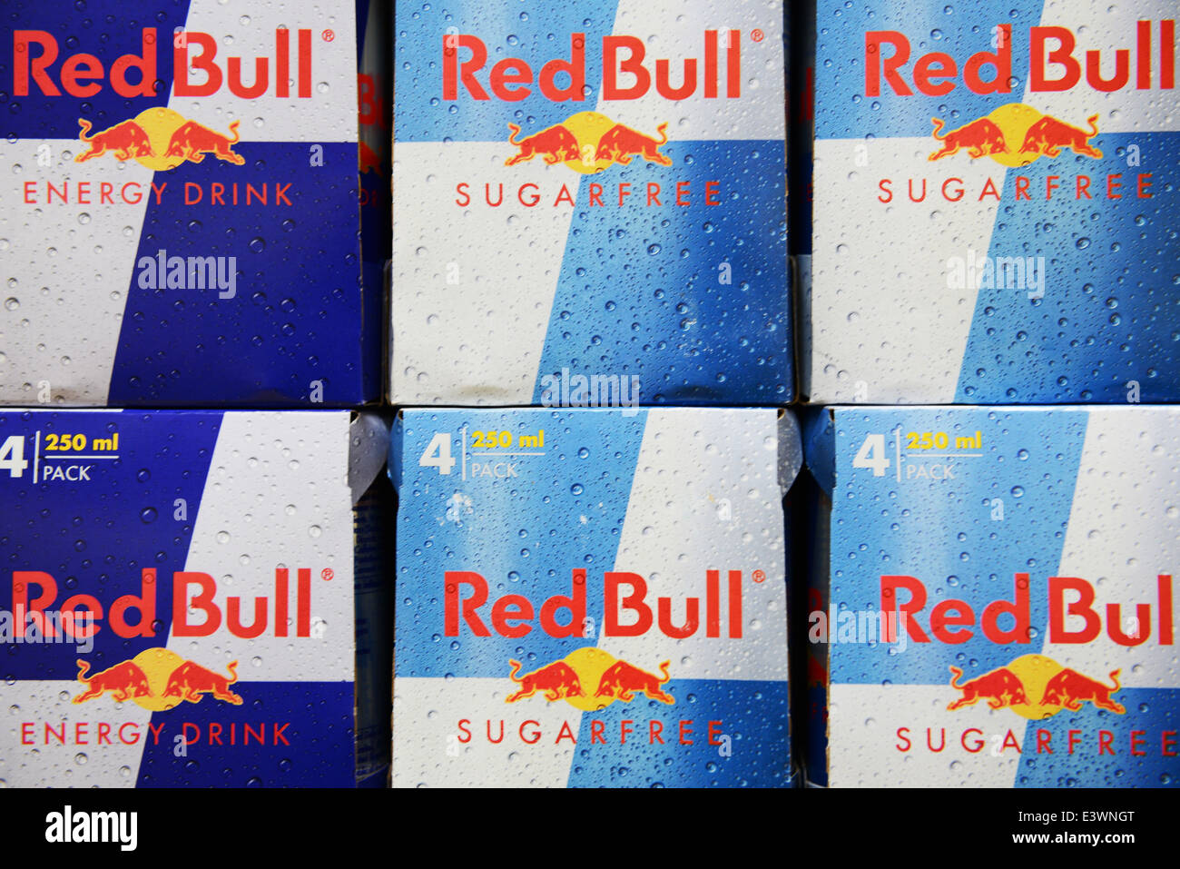 Red Bull Energydrink Stockfoto