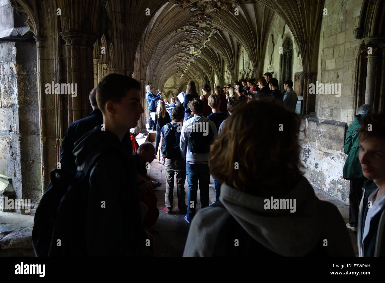 Die Chorprobe in Klöstern die Kathedrale von Canterbury Stockfoto