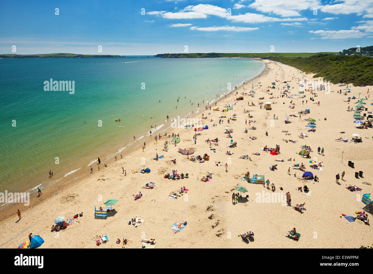 Südstrand, The Burrows, Tenby, Wales. Stockfoto